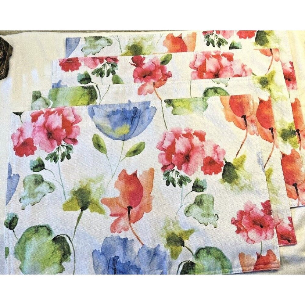Four Summer Floral Placemats by Colordrift - Picture 2 of 12